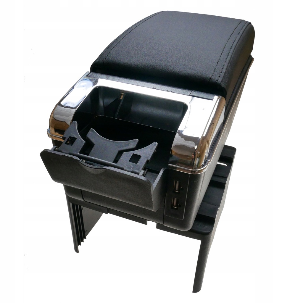 фото №7, Подлокотник универсальный 7 x usb ze бардачок чёрный автомобильный