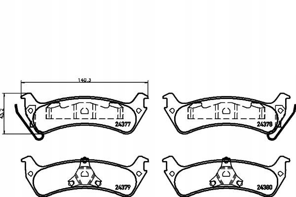 фото №1, Textar 2437701 набор тормозных колодок тормозных, тормоза дисковые