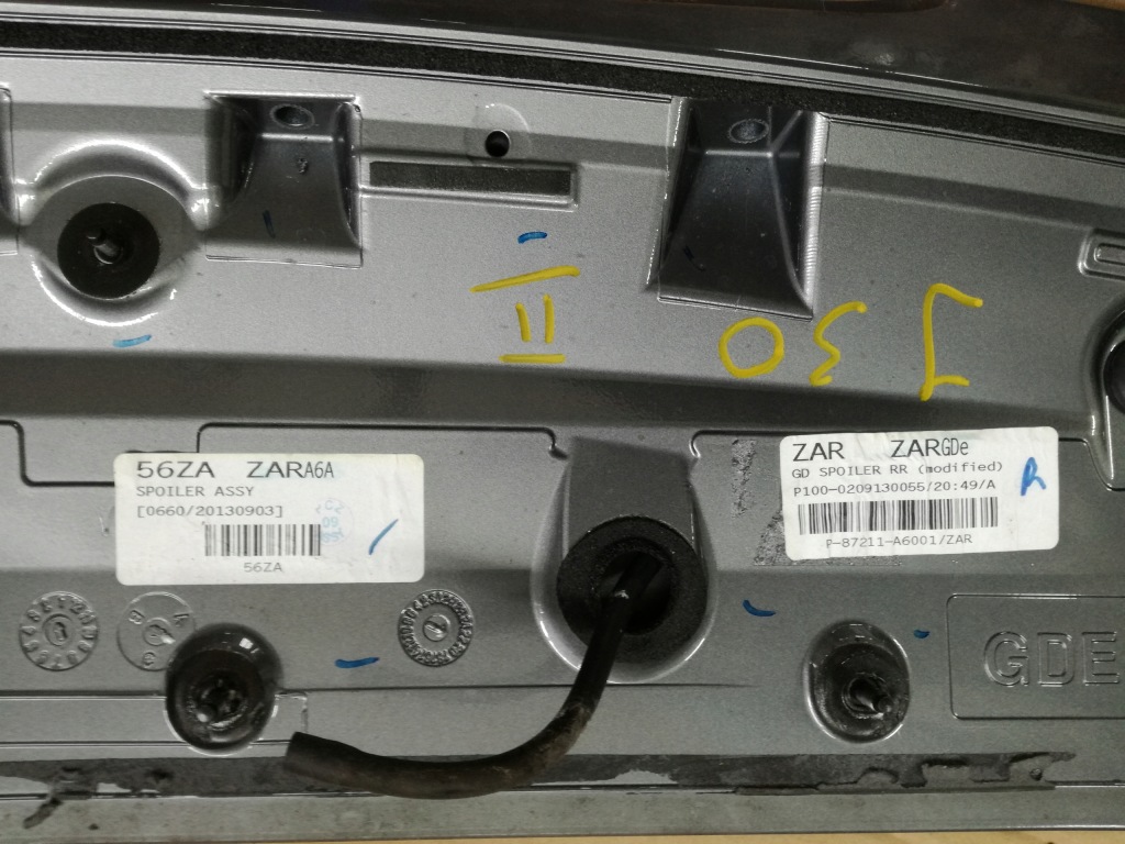 фото №3, Hyundai i30 ii 2012 -2017 rok хэтчбек спойлер спойлер крышки задняя zar