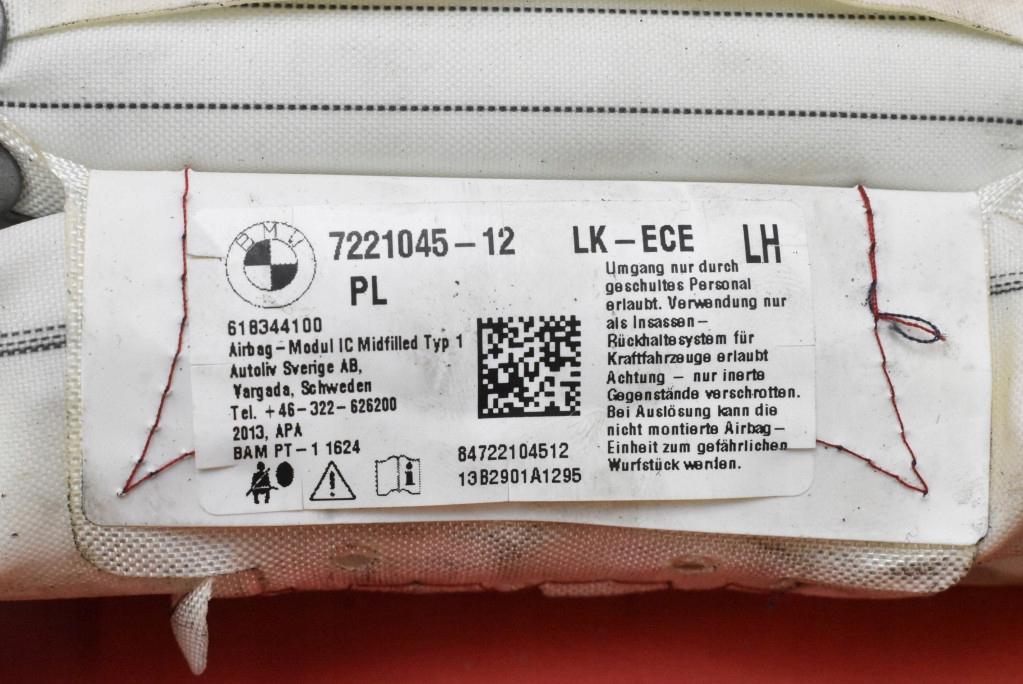 фото №5, Подушка безопасности подушка воздушная шторка безопасности левая 7221045 bmw f31 11-16