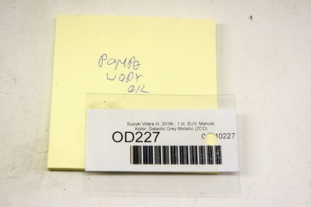 фото №5, Od227 suzuki vitara iii 1.0i насос wody