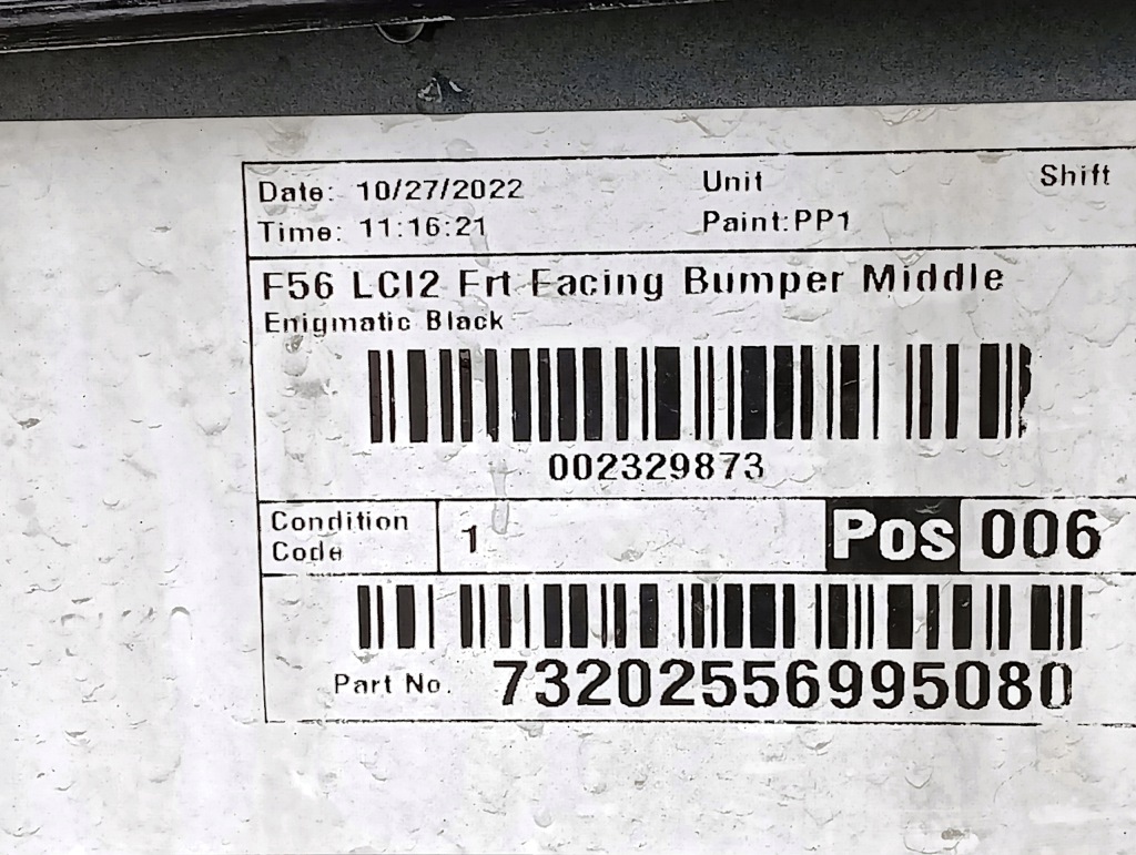 Mini cooper f55 f56 бампер перед передній 114129 114129-10 9450543 Доставка