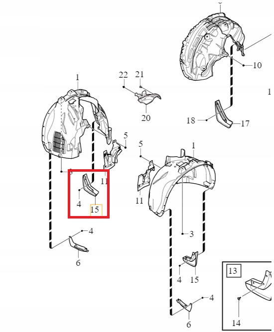 фото №1, Набор брызговики передних volvo xc90
