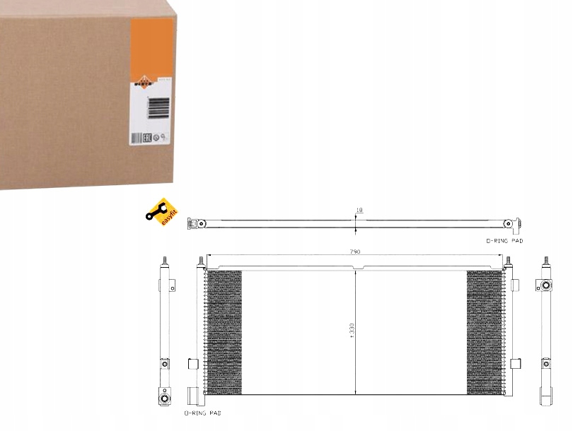 фото №1, Nrf35891 радиатор кондиционера