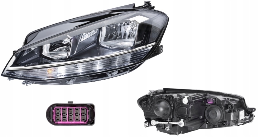 фото №1, Фара лампа лівий vw golf vii 2017- hella