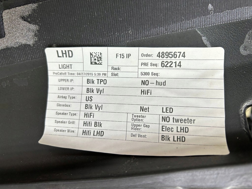 фото №11, Панель приладів приладова панель приладів подушка безпеки bmw x5 f15 2015 оригінал ні спрацьована