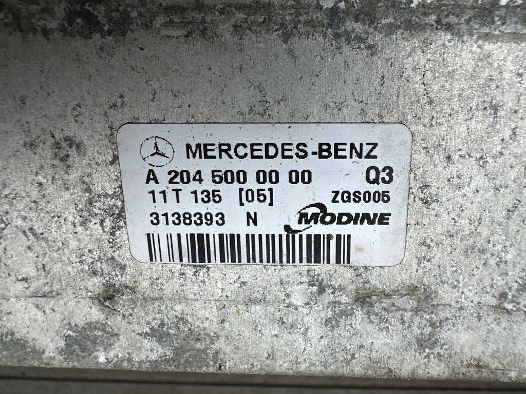 фото №8, Mercedes w204 c-klasa радиатор интеркулер a2045000000