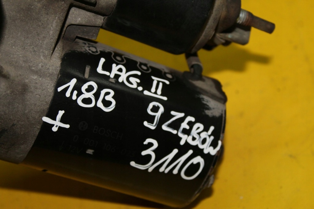 Стартер 9 зубів 8200186148 1.8 b laguna 2 Зі Шроту