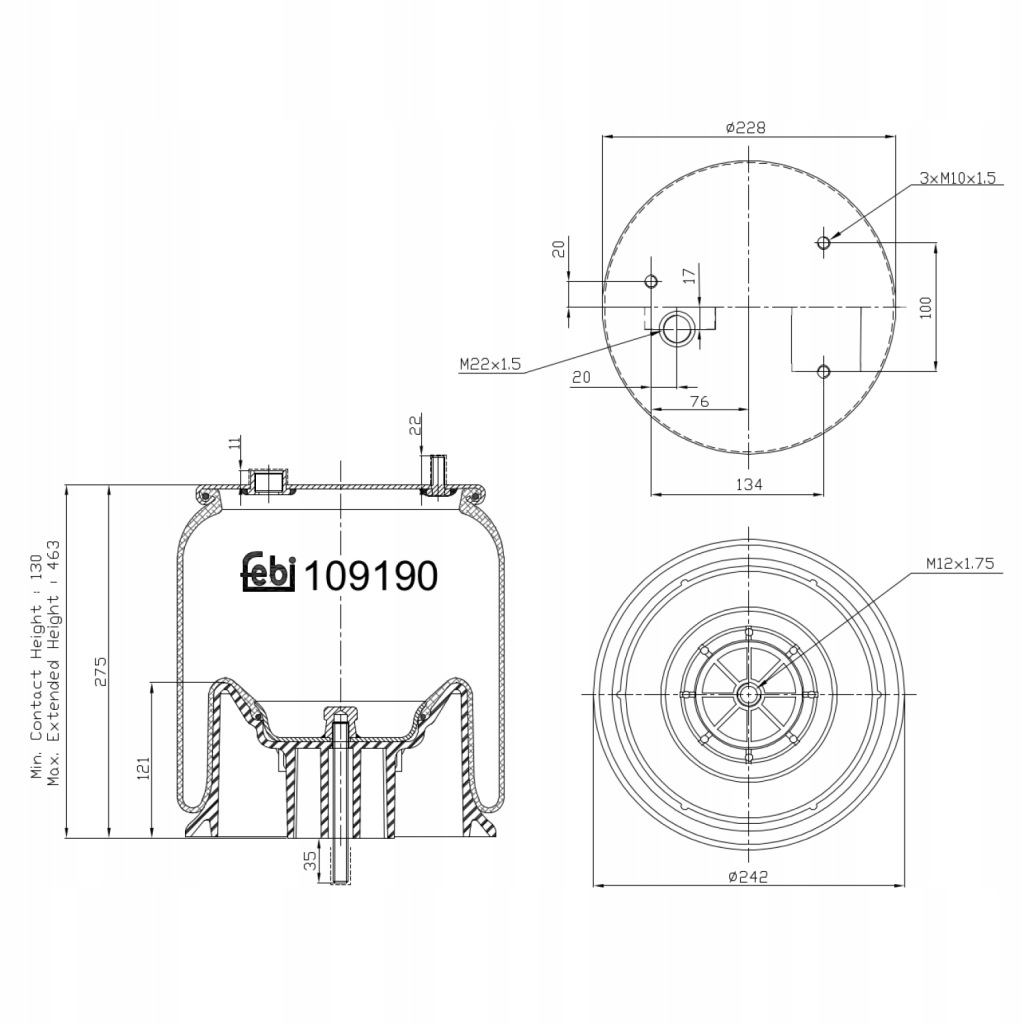 фото №1, Febi bilstein 109190 чохол, кондиціонер