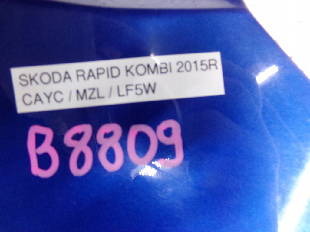 фото №10, Крыло правый перед передний skoda rapid 5j код лакокрасочного покрытия lf5w