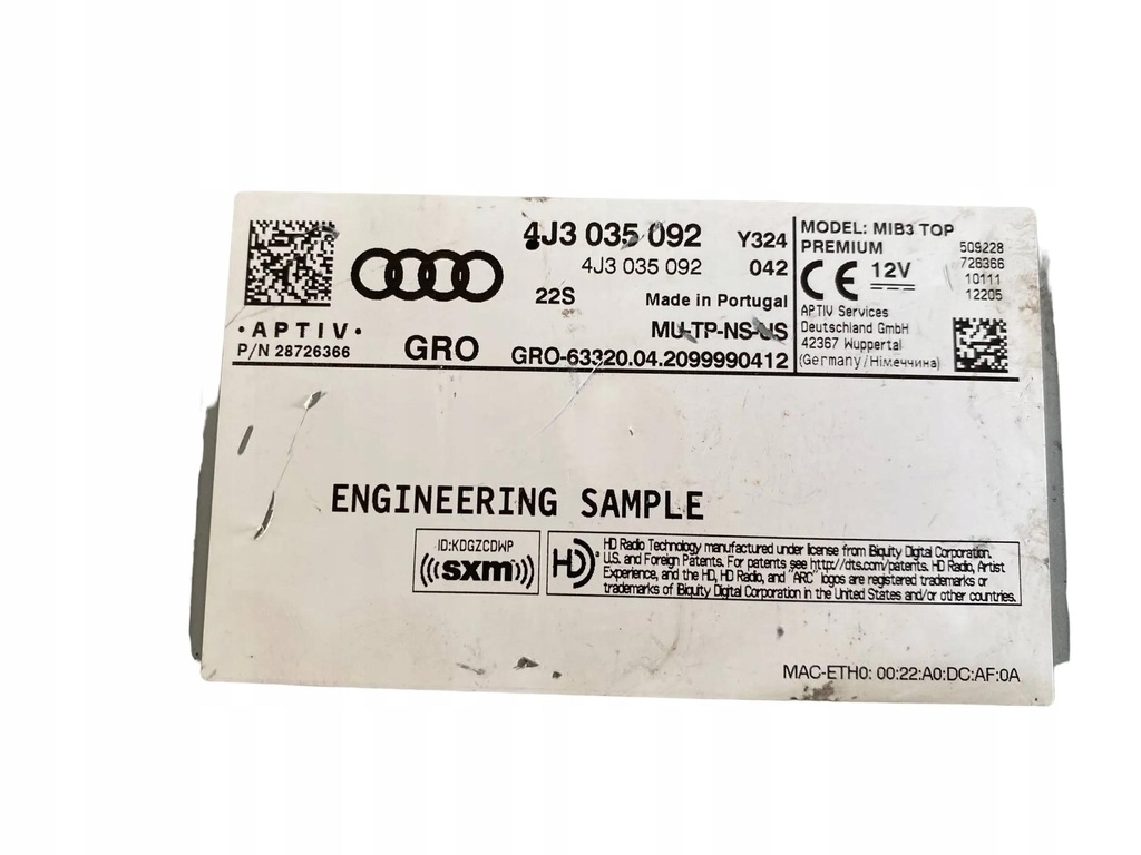 фото №6, 4j3035092 audi e-tron gt 4j mib3 top радио navi