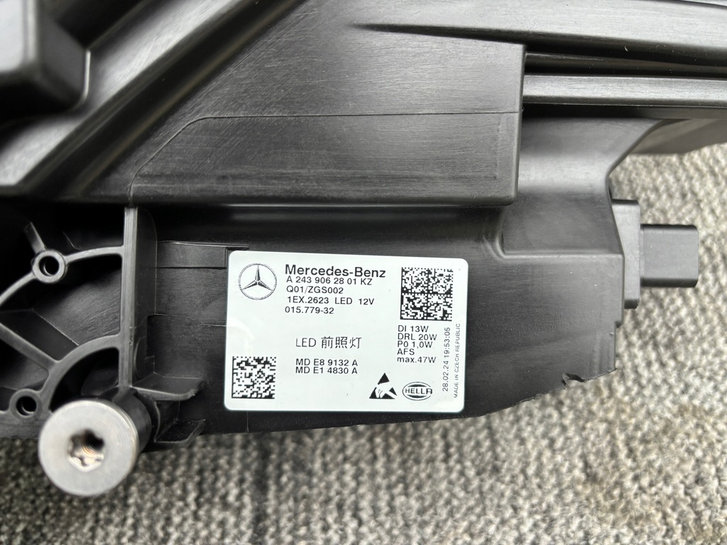 фото №15, Mercedes eqa 243 h243 eqb 243 x243 лампа правая перед передняя фара