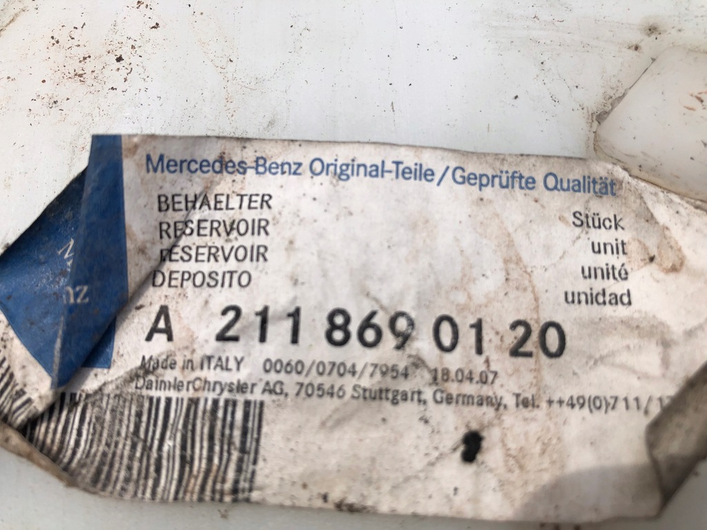 фото №7, Бачок омывателя mercedes w211 21186060
