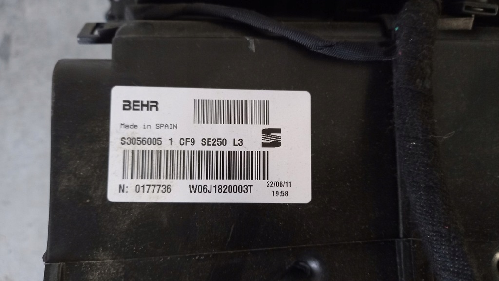 фото №5, Обігрівач кондиціонер seat ibiza 6j iv 6j1820003t