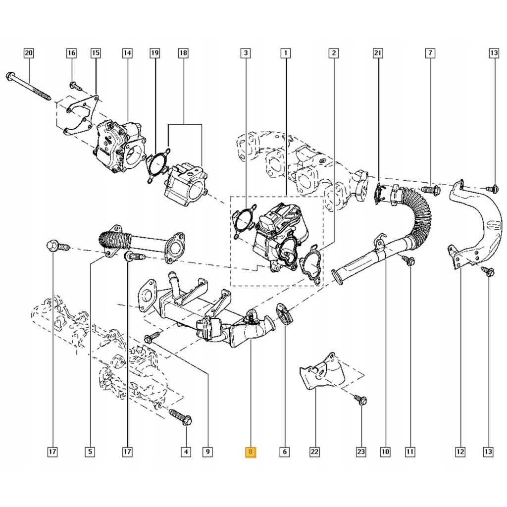 фото №5, Радіатор egr master 3 2.3 dci mahle