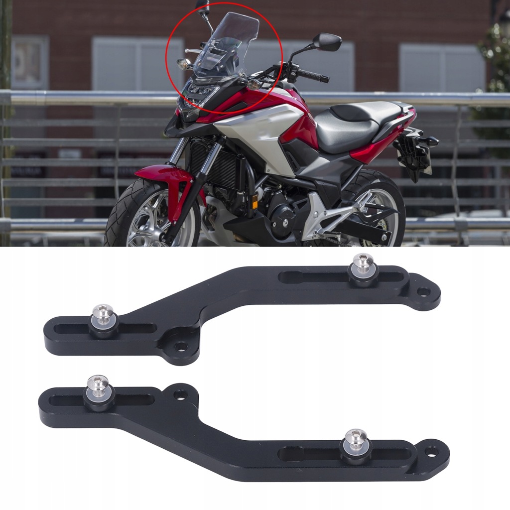 фото №7, 1 пара чорний регулятор скло motocykla alumi