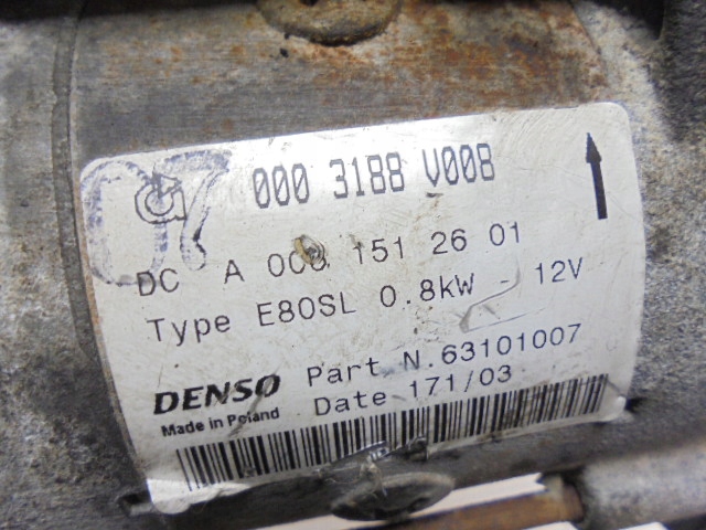 Smart fortwo 1 450 стартер 0003188v007 0,6 a0051512501 63101007 Київ