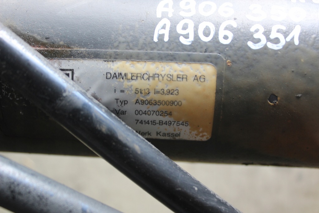 фото №15, Mercedes sprinter w906 диференціал диференціал міст задній задня 51:13 a9063500900