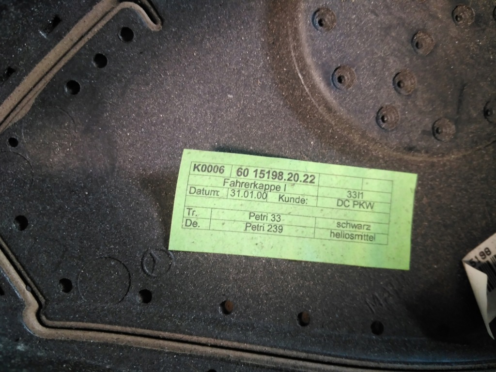 фото №6, Mercedes r129 / r170 заглушка подушки безопасности воздушной