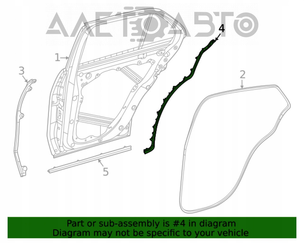 фото №7, Резиновый элемент прокладка дверь правое задняя mercedes gle 167 w167 nowa a1676980802