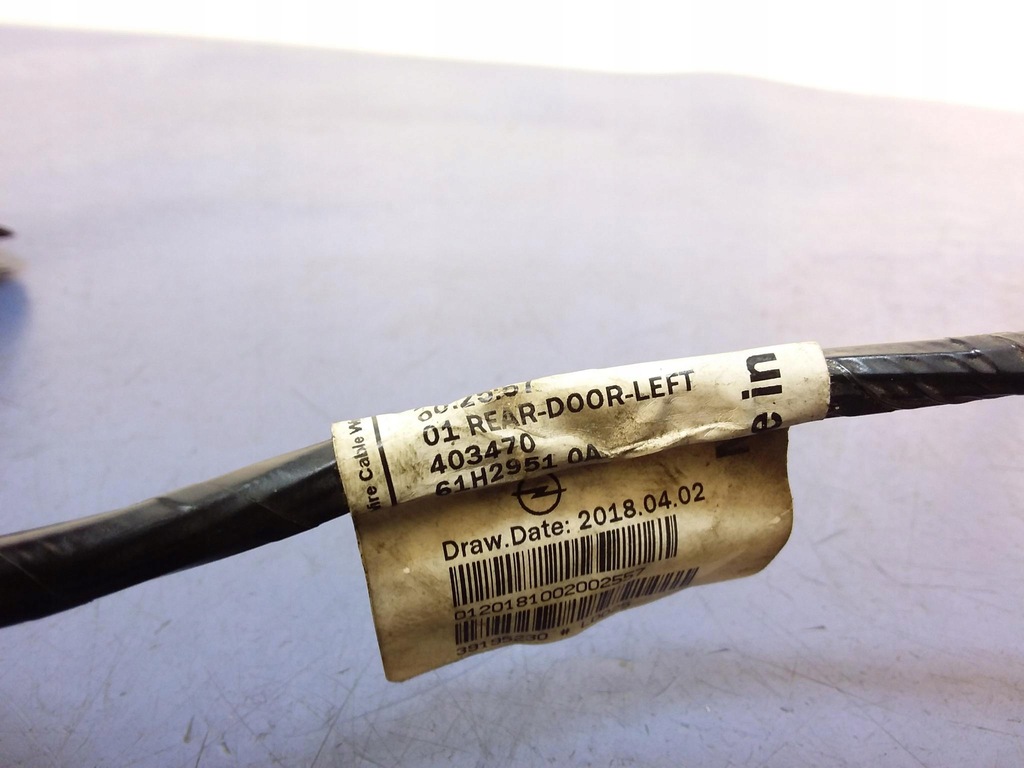 фото №6, Opel astra k hb джгут електропроводка двері лівий задня