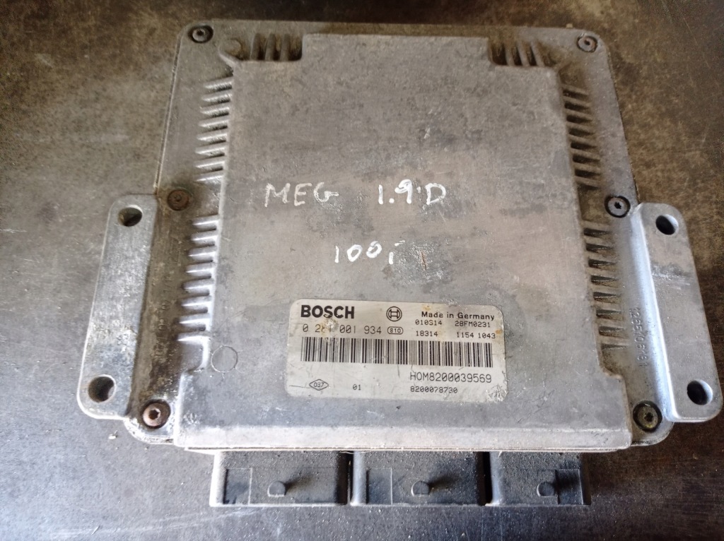 фото №1, Renault - бортовой компьютер 0281001934