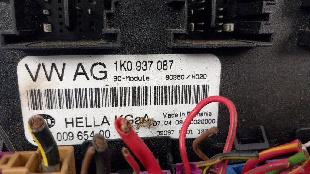 фото №3, Skoda octavia ii lift модуль комфорту 1k0937087