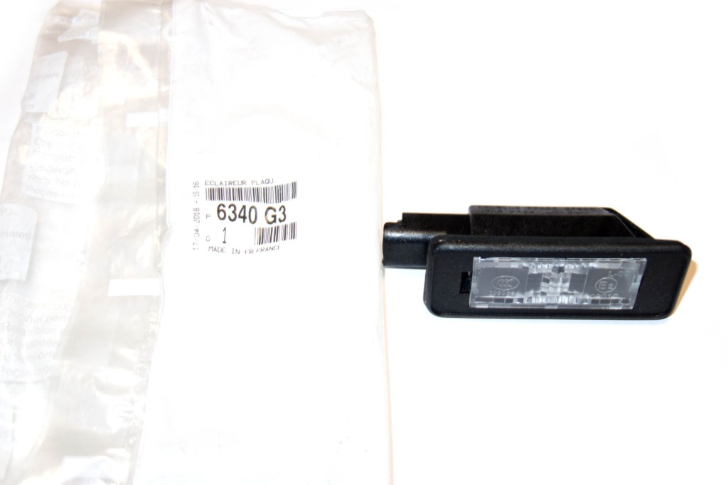 фото №1, Лампа освещение номерного знака citroen c4 picasso c5 08- 6340g3