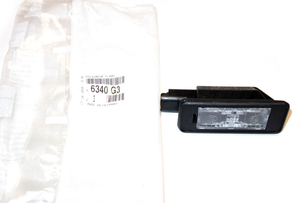 фото №1, Лампа освещение номерного знака citroen peugeot 6340g3