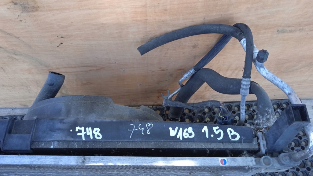 фото №9, Mercedes w169 1.5b радиатор вентилятор комплект