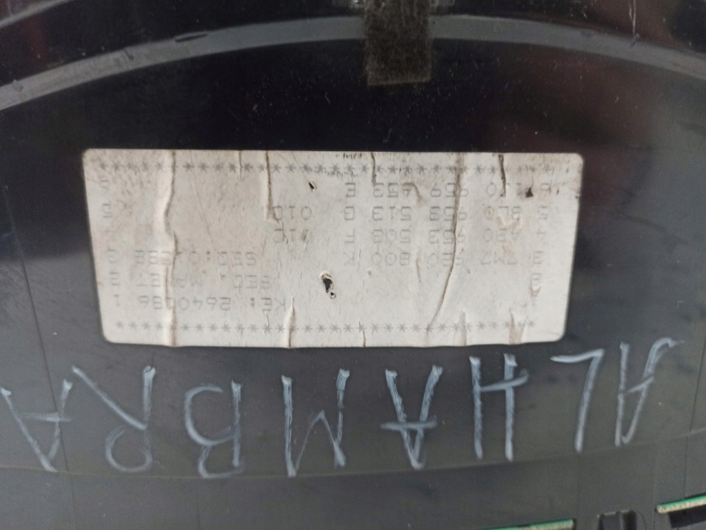 фото №7, Seat alhambra i 1.9 tdi счетчик приборная панель 7m7920800k