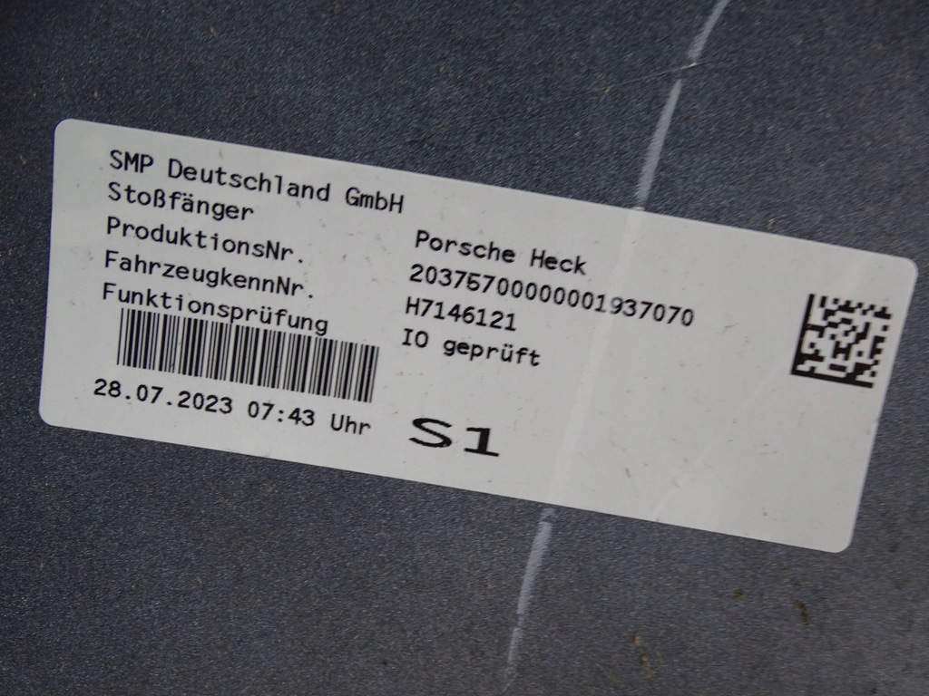 фото №10, Бампер задня porsche taycan 9j cross turismo turbo s 9j0807421