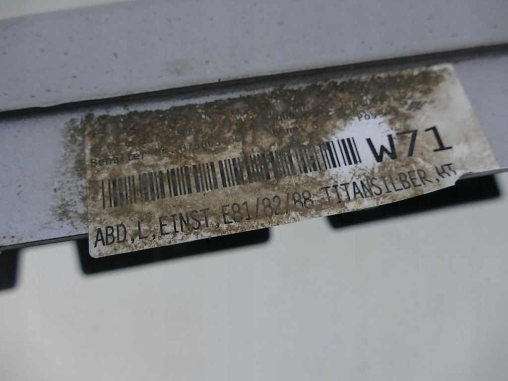 фото №10, Bmw 1 e82 e88 e81 молдинг поріг накладка ліва 354 / 7 titansilber