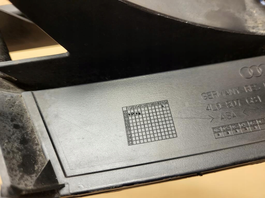 фото №15, Audi q7 05-15 4l 3.0 tdi решётка бампера передняя левая перед оригинальный номер 4l0807681