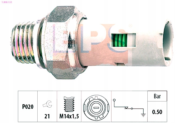 фото №2, Датчик тиску оливи renault eps