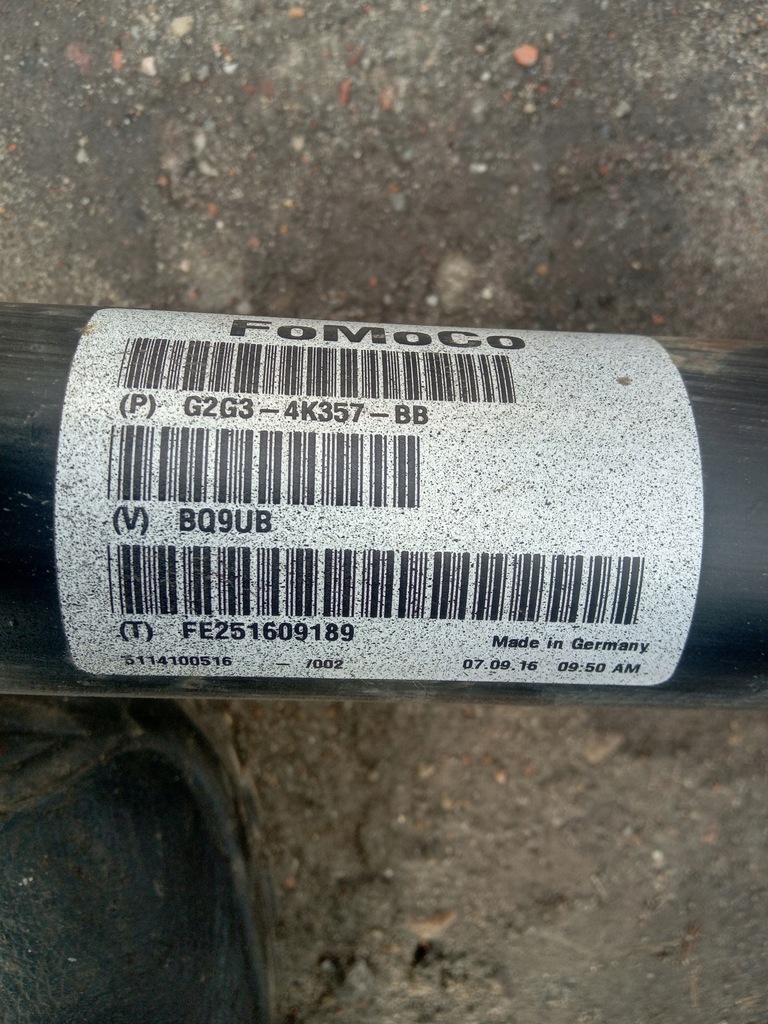 фото №6, Ford edge mk2 wał привідний g2g3-4k357-bb