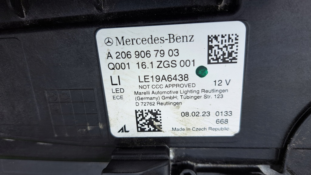 фото №6, Mercedes c-klasa w206 full led лампа передняя