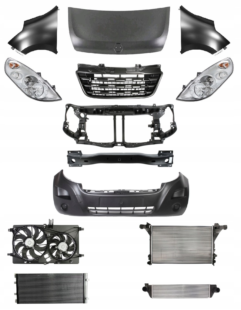 фото №1, Renault master 10-14 перед фара капот pas