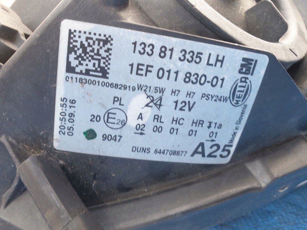 фото №11, Gm opel corsa korsa e лампа передняя левая