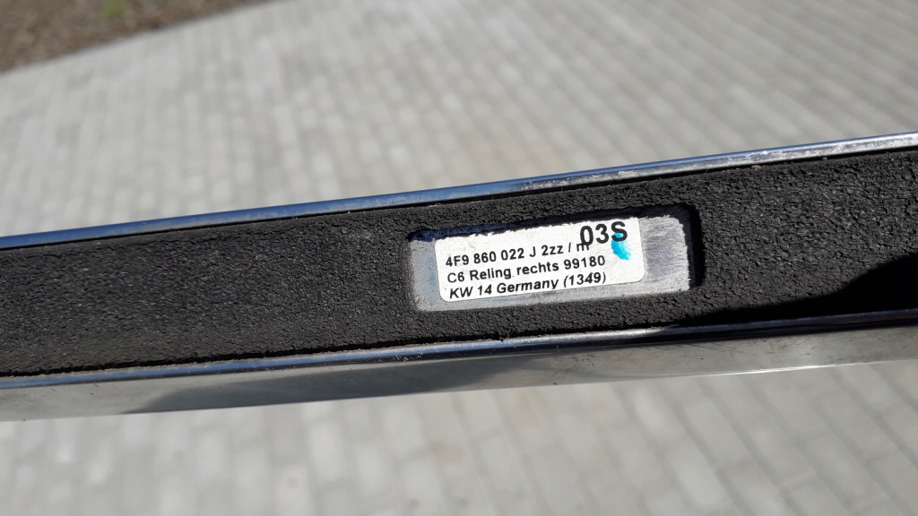 Audi a6 c6 універсал рейлінги дахові хром Зі Шроту