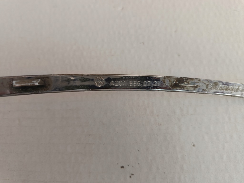 фото №7, Хром молдинг бампера перед лівий a2048850721 mercedes w204