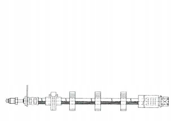 фото №1, Lpr шланг тормозной p peugeot 406 95- p lpr