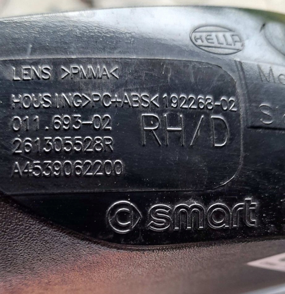 фото №10, Лампа поворотник smart fortwo 453 a453 p/l