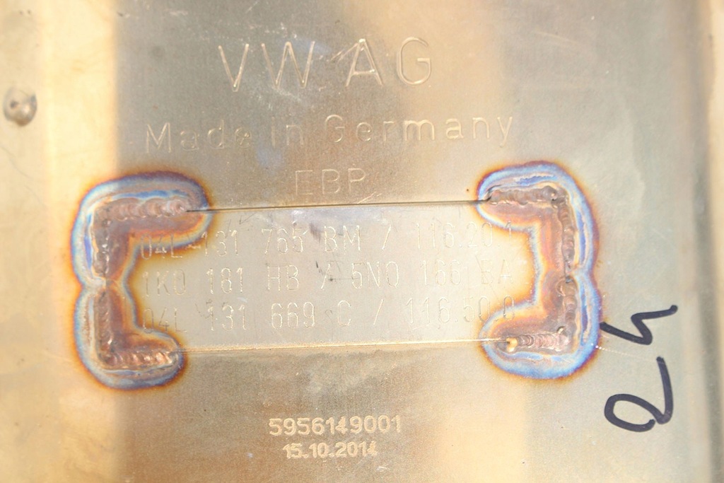 фото №7, Skoda vw каталізатор фільтр 04l131669c 04l131669cx фільтр часток твердих dpf