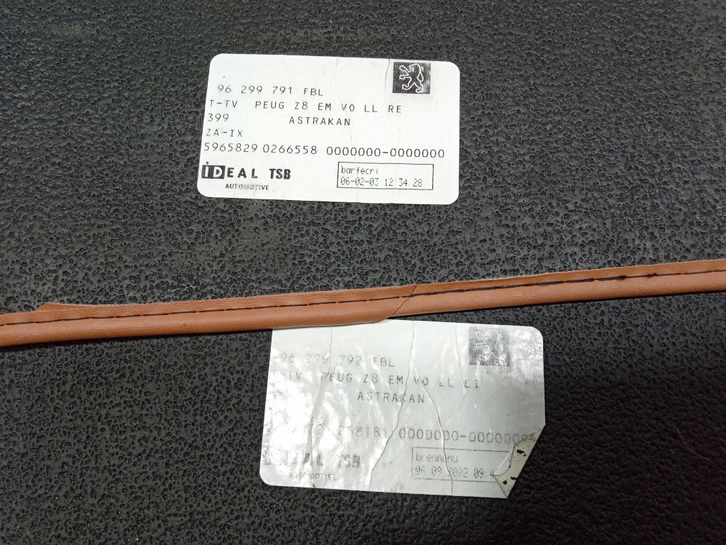 фото №6, Peugeot 607 килимки велюрові чорні заводський oem комплект