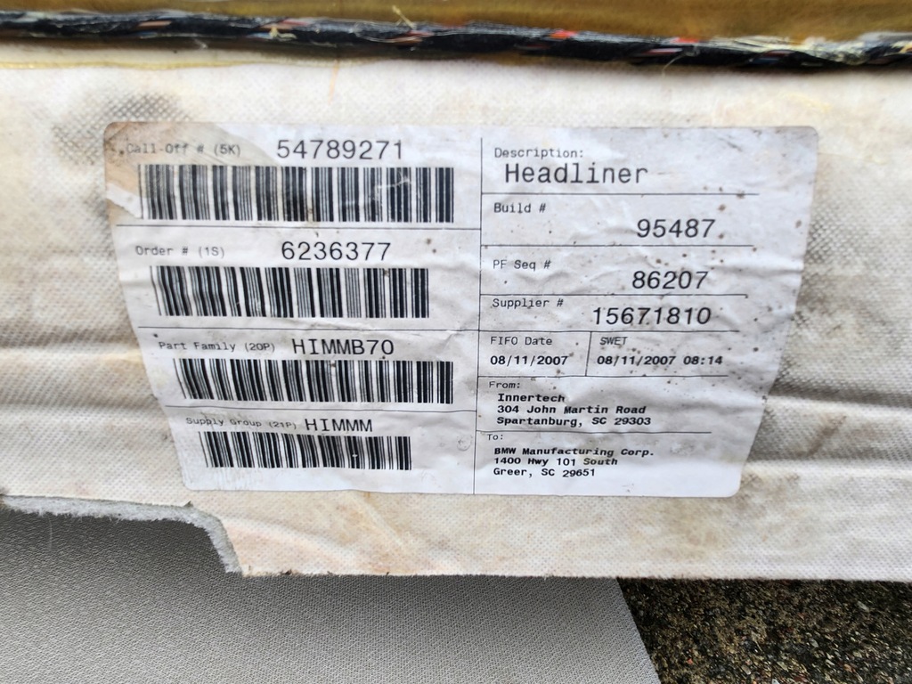 фото №7, Стеля bmw e70 seria x5 06-10 m-pakiet oryg.