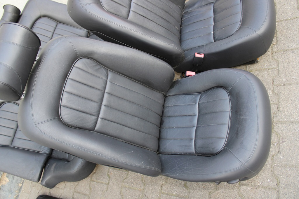 фото №6, Jaguar xj x308 сиденья заднее сиденье кожа чёрные + обшивки europa электрический podgr