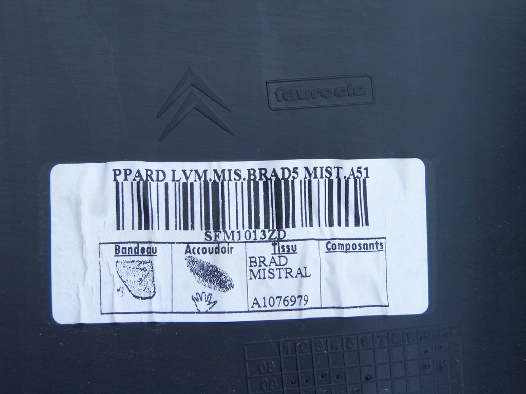 фото №7, Обшивка обивка дверь правый задняя citroen c3 ii