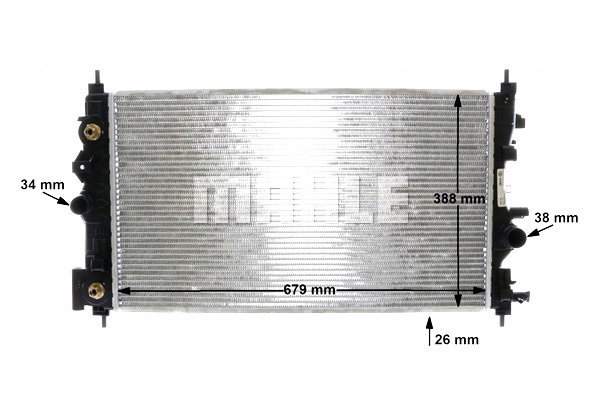 фото №9, Радиатор двигателя wody opel astra j astra j gtc zafira c 1.4 1.4lpg