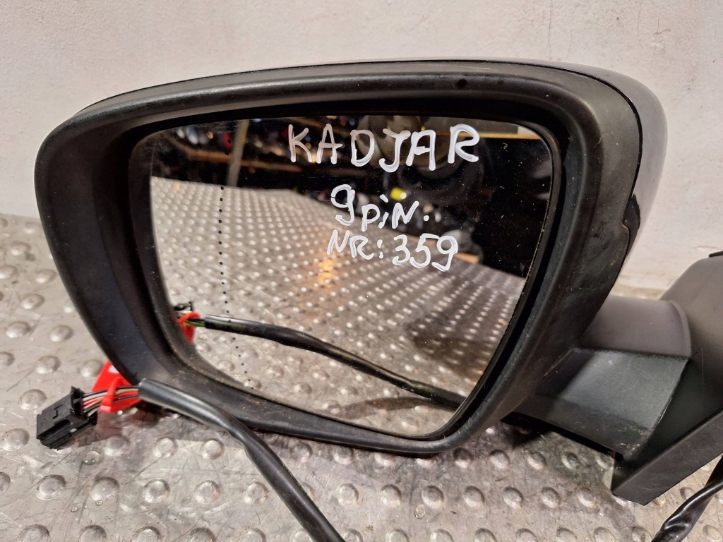фото №2, Зеркало наружное левая 9 pin renault kadjar 15-